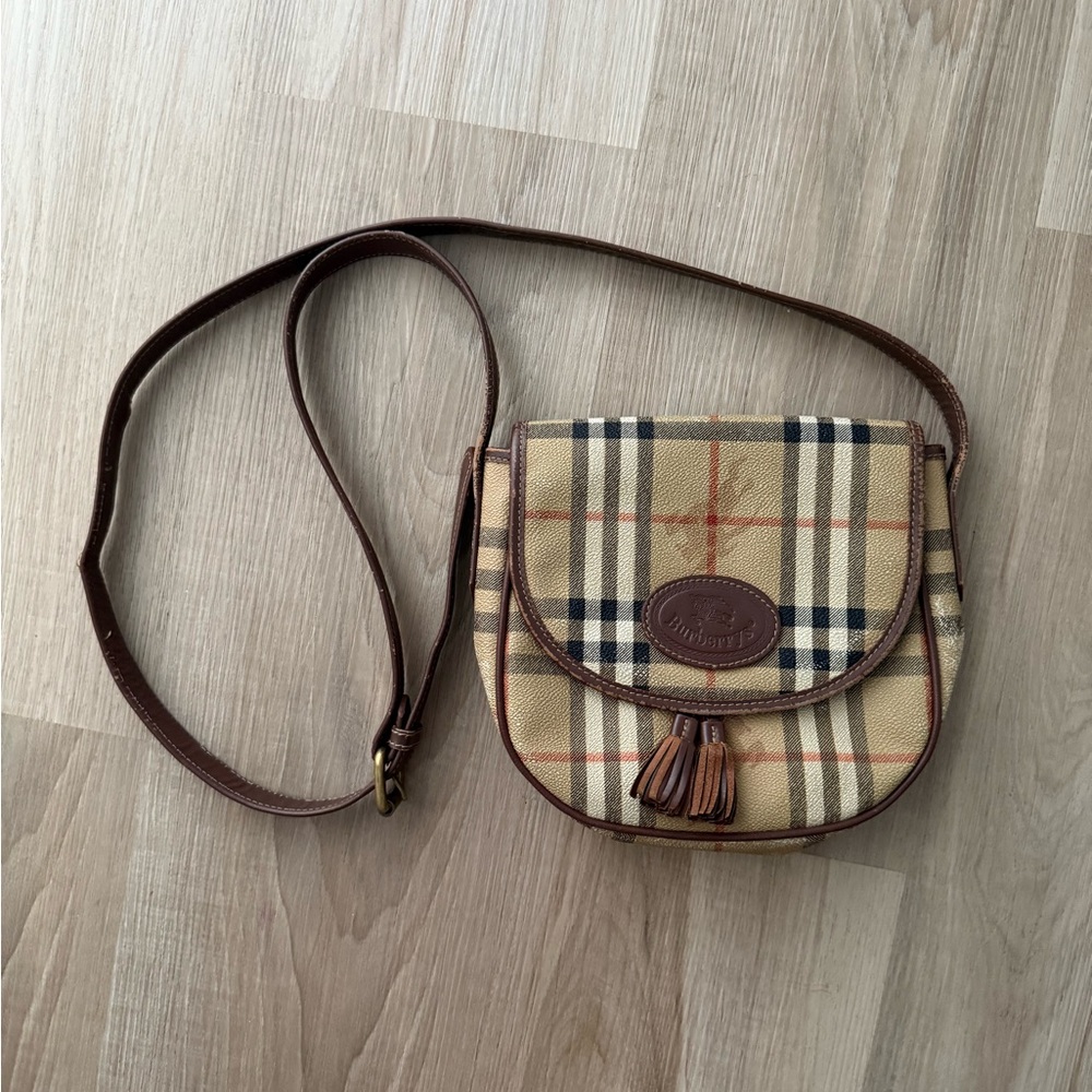 Authentic Vintage Burberry Crossbody Purse
